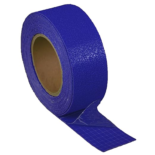 Reflective Pavement Marking Tape Slip-Resistant and Durable, Heavy-Duty Rubber Base for Outdoor Applications, Perfect for Driveways, Walkways, and Parking Areas (Blue, 2 Inch X 18 Feet)