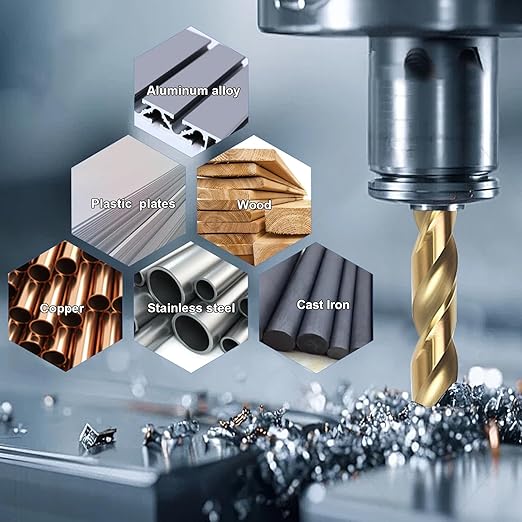 BeHappy 3/16" Cobalt Drill Bit Set (10Pcs), M35 HSS, 135 Degree Tip, Twist Jobber Length for Hardened Metal, Stainless Steel, Cast Iron, Wood, and Plastics, with Index Storage Case