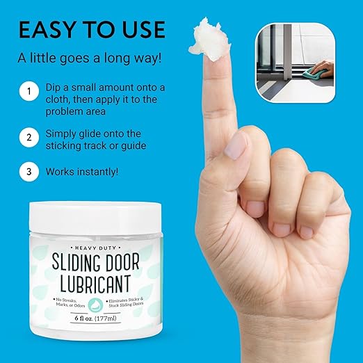 Impresa Heavy Duty Sliding Door Lubricant, 6 oz – Hinge & Garage Door Lubricant for Smooth Operation – Ideal for Hatches, Glass, Patio, or Garage Doors