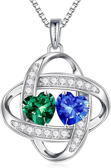 Iefil Christmas Gifts for Women - 925 Sterling Silver Love Knot Necklace, Anniversary Birthday Jewelry Gifts for Wife Girlfriend Mom