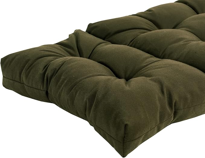 QILLOWAY Indoor/Outdoor Chaise Lounge Cushion,Spring/Summer Seasonal Replacement Cushions. (Sage/Army Green)