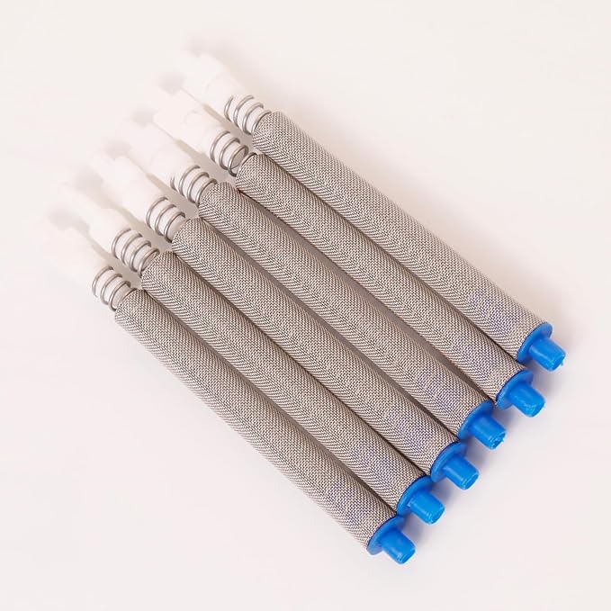 6-Pack 218131 50-Mesh Blue Airless Paint Spray Gun Filters, Compatible with Graco SG2 and SG3 Spray Guns