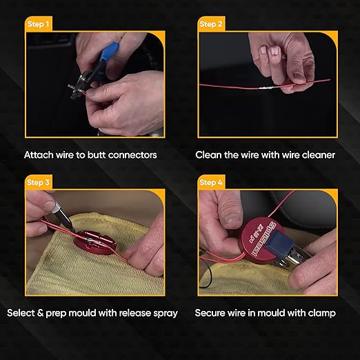 Road Warrior Kit - 6 Moulds, 120W Glue Gun, 50 Sealant Sticks, Mould Release, Wire Cleaner