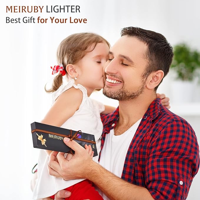 MEIRUBY 2 Pack Lighter Stocking Stuffers - Electric Candle Lighter for Adults, Women, Mom - Cool Gadgets for Gifts