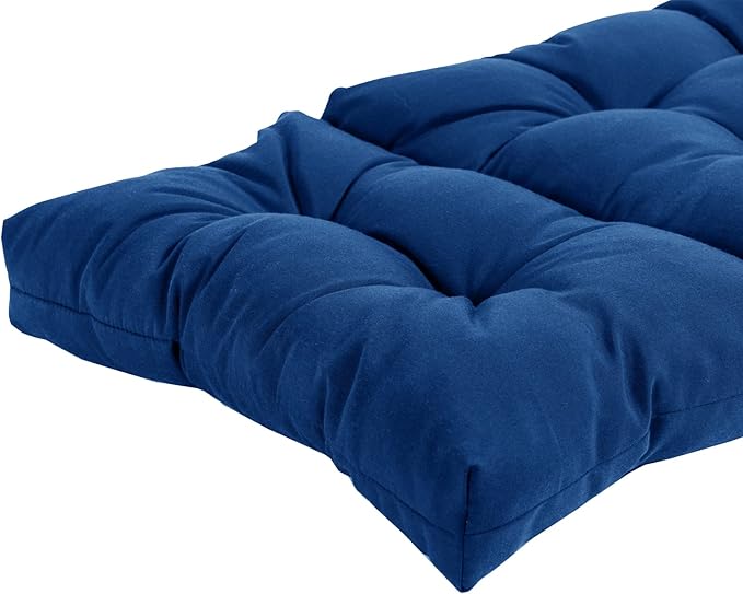 QILLOWAY Indoor/Outdoor Chaise Lounge Cushion,Spring/Summer Seasonal Replacement Cushions. (Royal Blue)