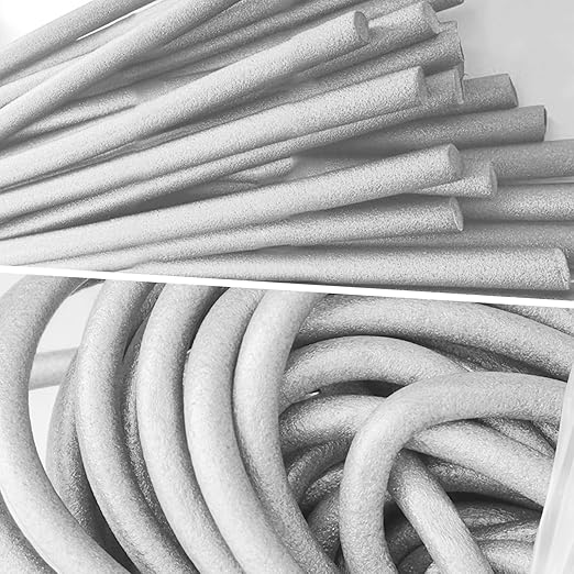 Foam Backer Rod for Gaps Concrete Crack Filler Joints Foam Gap Filler Caulk Saver Backing Rod Concrete Filler Rope (Grey, 1/2 Inch X 100 Feet)