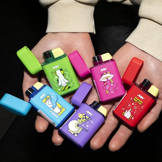 MK Lighter 5-Pack Torch Flame Pocket Lighters, Refillable and Multipurpose, Ideal for Candles, BBQ, Camping, and Everyday Use (Senses-5PC)