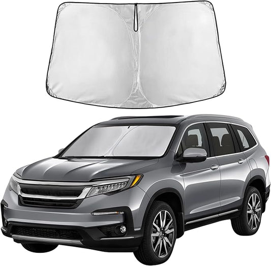 for Honda CRV 2023-2025 Sunshade Compatible Windshield Sunshade -EcoNour 240T Polyester Material Cars Sun Visor Reflector Blocks UV Rays - Foldable Sunshade Interior Protection Honda CRV Accessories