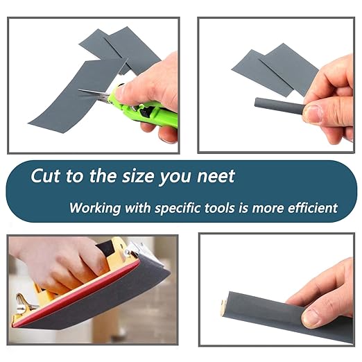 30Pcs 9 x 3.6 Inchs 1000 Grit Wet and Dry Handmade Universal Sanding Sheets, Suitable for Woodworking Furniture/Automobiles/Metal/Lacquer Polishing Sandpaper