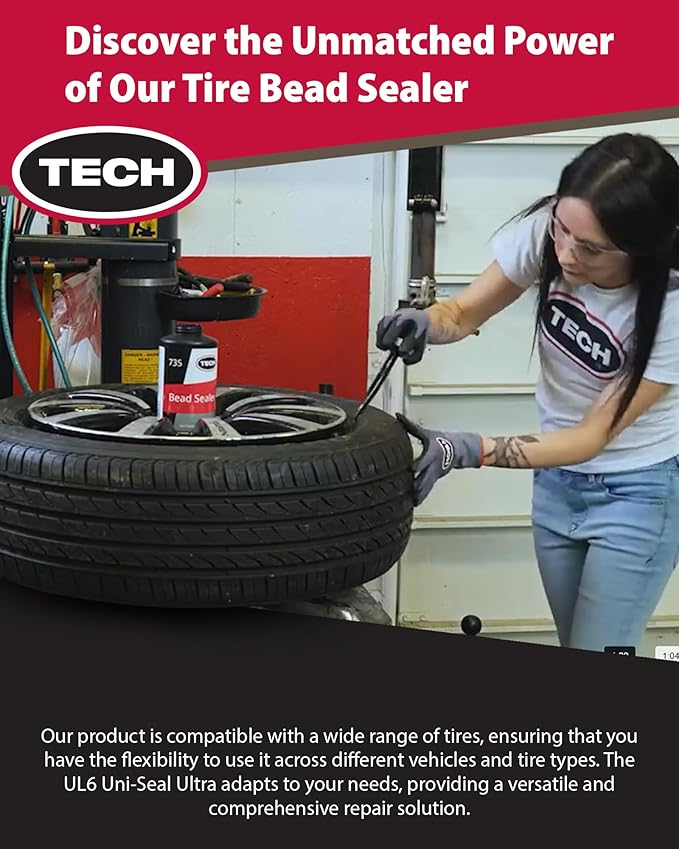 TECH Natural Rubber Sealer, 1 Quart – Stops Leaks Between Rim and Edge, Fills Gaps for Old or New Wheels, Compatible with Tubeless Sealants, Solution for Reliable Leak Prevention and Repairs