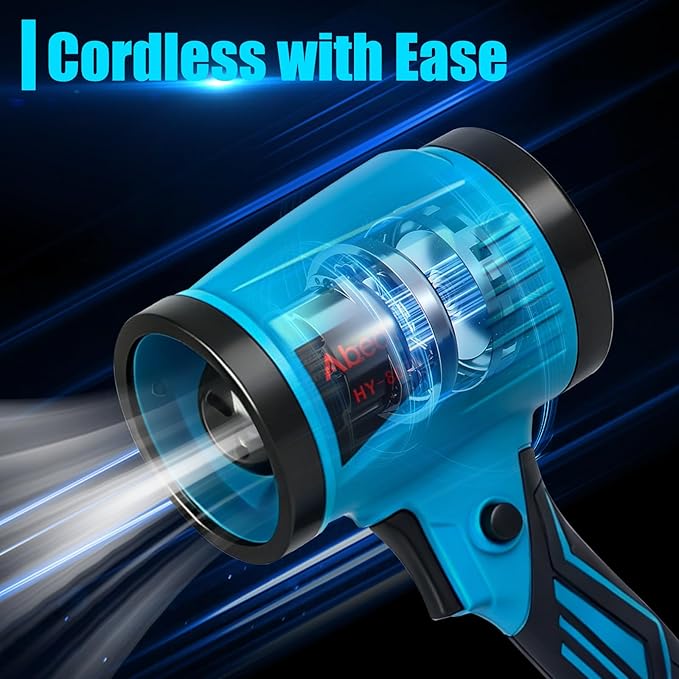 Cordless Leaf Blower - 18V Handheld Blower, Compatible with Makita 18V Batteries, with 5.0Ah Battery and Charger, Lightweight for Patio Cleaning,Lawn Care,Blowing Leaves and Dust,Car Blowing Water