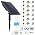 Solar Automatic Drip Irrigation Kit System, JIYANG Solar Powered Auto Easy DIY Watering Device Supported Pots Plants, 12 Timing Modes with Anti-Siphoning Device (Supported 20-30 Pots, 12Timing Modes)