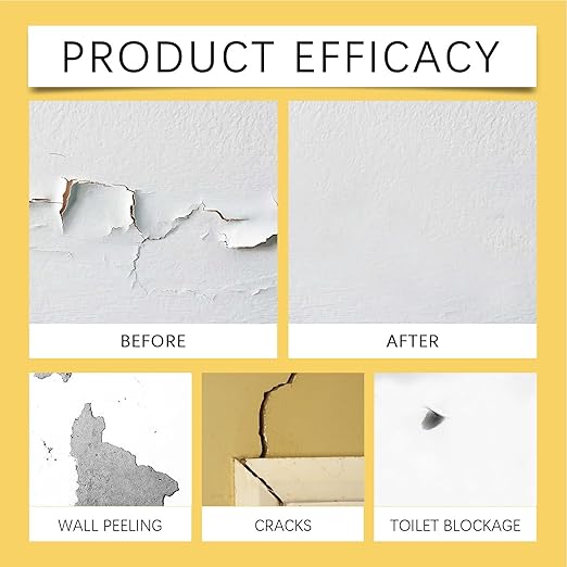 Wall Repair Paste, Quick Drying Filler, 5.5x16.3cm, Drywall Hole Patch, Ceiling CrackSealer, SmoothFinish Paste, for Bedroom, Kitchen, Garage, Living Room