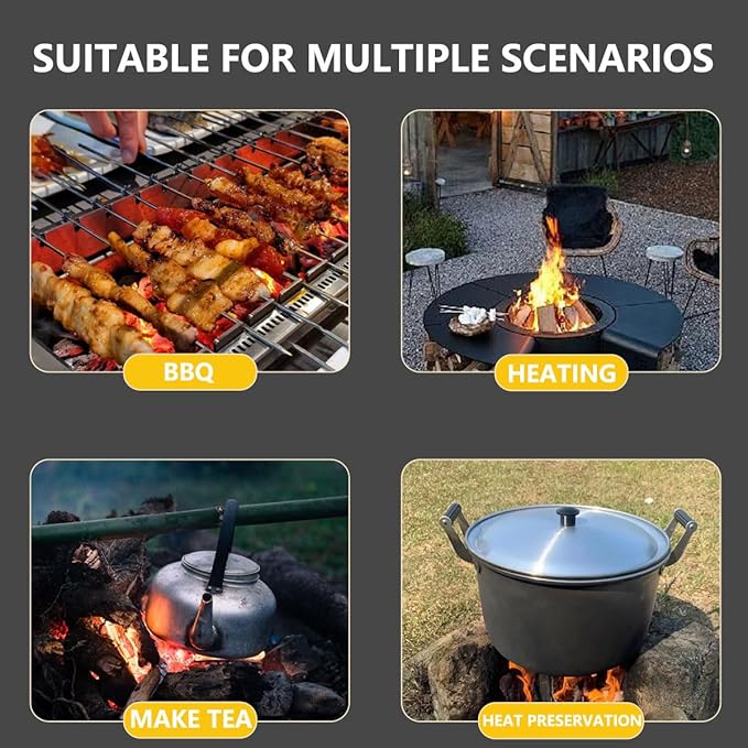 Lump Charcoal, Binchotan Charcoal for Grilling and Smoking, Charcol Briquettes, Barbecue, Smokeless, Low Ash, Long Burning for Smoker, BBQ (5 lb)