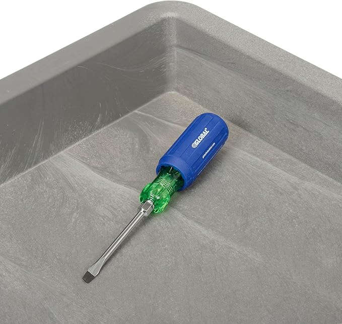 Global Industrial Plastic 2 Shelf Tray Service & Utility Cart, 38” x 17-1/2”, 5" Rubber Casters