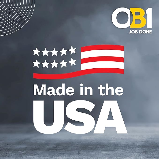 OB1 Universal Caulk Sealant & Adhesive White 10.1oz | Professional Grade Premium All-in-One Advanced Hybrid 2-in1 | Water Resistant Internal & External | Shrink Crack UV & Fade Resistant | 1 Cartridge