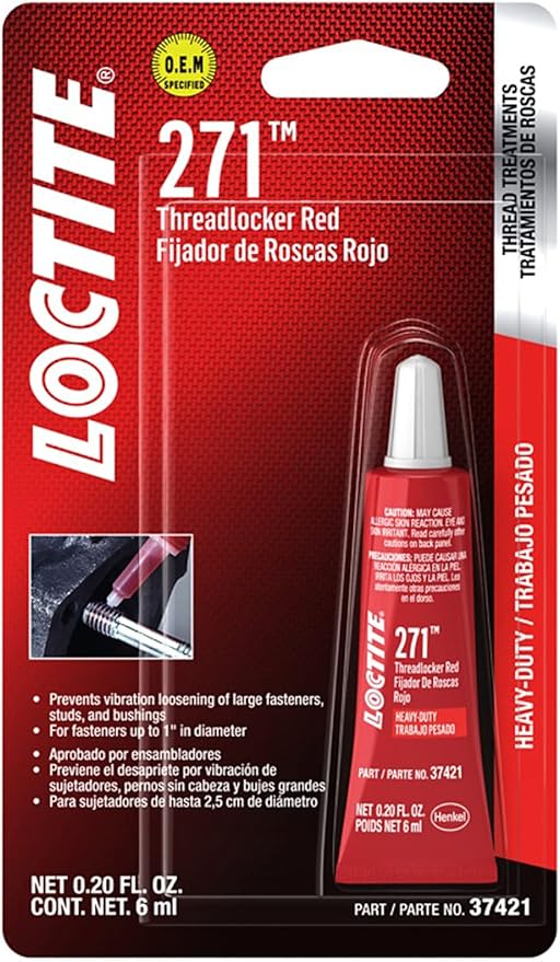 Loctite 37421 271 Red Heavy Duty Threadlocker