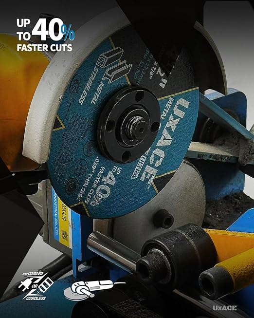 3 Inch Cut-Off Wheel for Metal, Stainless Steel, Aluminum Cutting, Professional Super Thin Metal Cutting Disc for Angle Grinder, Die Grinder or Cut-Off Tools, 3/8 inch Arbor, 25 Pack
