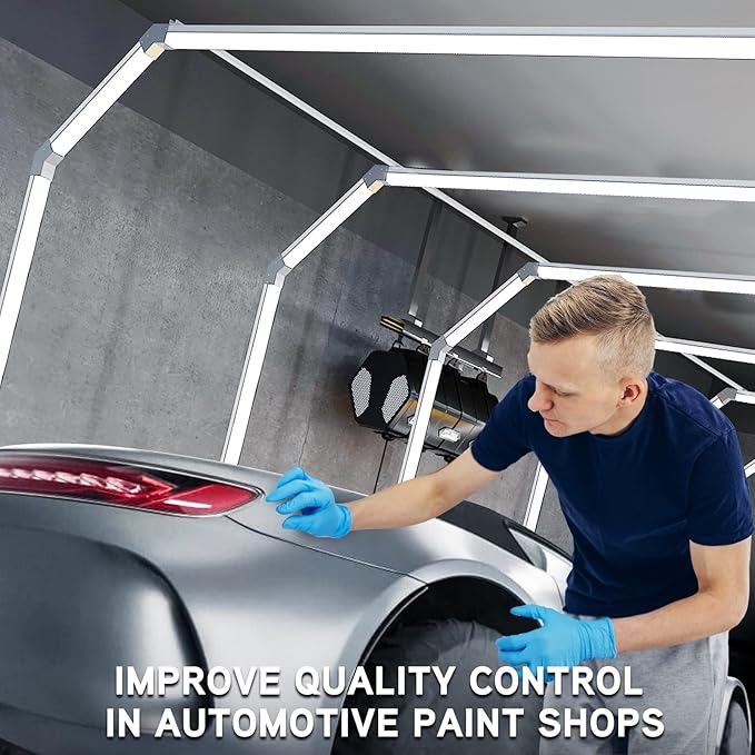 GOSLARLIT LED Tunnel Lighting, Car Detailing Tunnel for Car Care,Inflatable 6500k,110-120lm/v