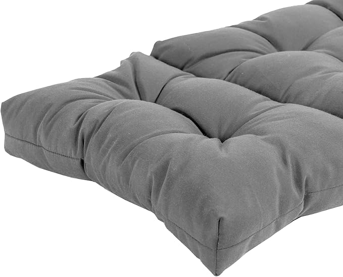 QILLOWAY Indoor/Outdoor Chaise Lounge Cushion,Spring/Summer Seasonal Replacement Cushions. (Light Grey)