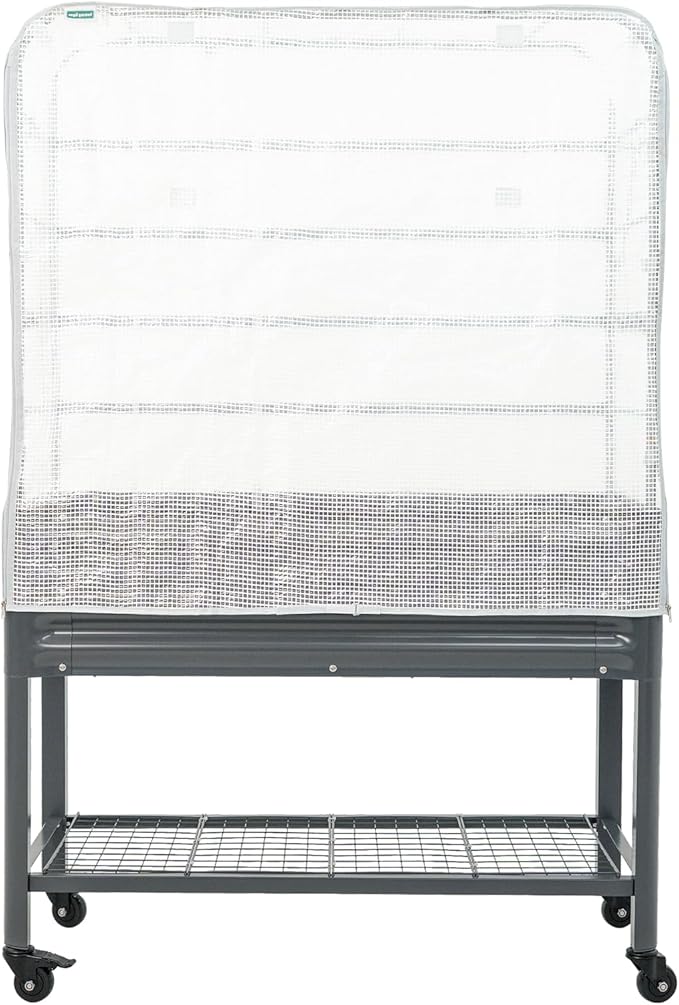 Frost Cover System for 2' x 4' Elevated Garden Bed - V Series, Winter Freeze Protection Covers for Outdoor & Patio Plants, Greenhouse Cover for Extending Growing Season, Garden Bed Not Included