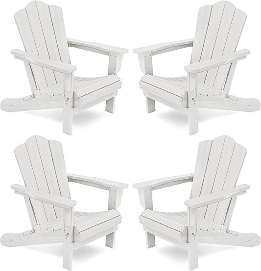 KINGYES Folding Adirondack Chair Set of 4