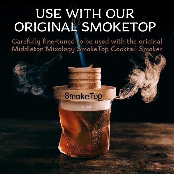 SmokeTop 4 Pack of Wood Chips - Cocktail Smoker Chips for Old Fashioned Cocktails, Whiskey, & Bourbon - Made in The USA (Cherry, Hickory, Maple, Oak)
