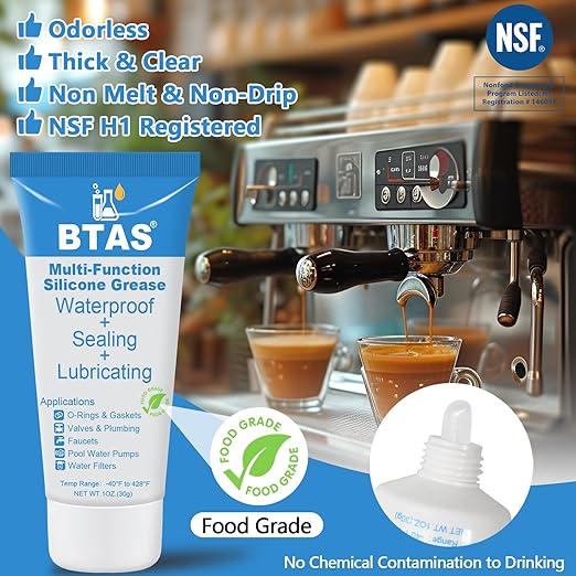 Plumbers Silicone Grease Food Grade for Faucet O Ring Valve Rubber Pool Pump Lubricant Sealing Waterproof 1 oz 1 Pcs