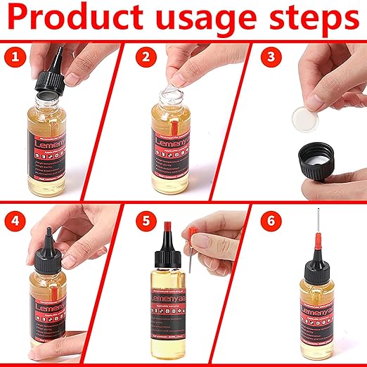 Door Hinge Lubricant – 2 OZ Silicone Oil with Built-in Nozzle Storage – Non-Spray, No-Drip Formula for Squeaky Hinges, Locks, Garage Doors, Sliding Tracks & More – Odorless & Rust-Resistant
