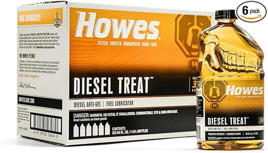 Howes Diesel Treat 64-Ounce Anti-Gel and Diesel Fuel Lubricator Casepack (Six 64-Ounce Bottles)…