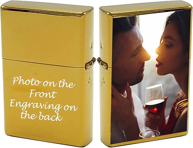 Custom Gifts Infinity Lighter! Personalize Lighter with Your Image or Logo! Customized (IGrey) - Christmas, Halloween & Valentines Day Gift