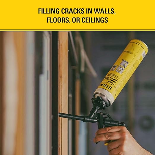 Stanley PRO-FG2 Foam Gun – High Precision Professional Grade 8" Applicator with Teflon Coated Basket, Metal Body & Extension Nozzles | for Expanding Insulation Foam | 1 Pack, 8 in