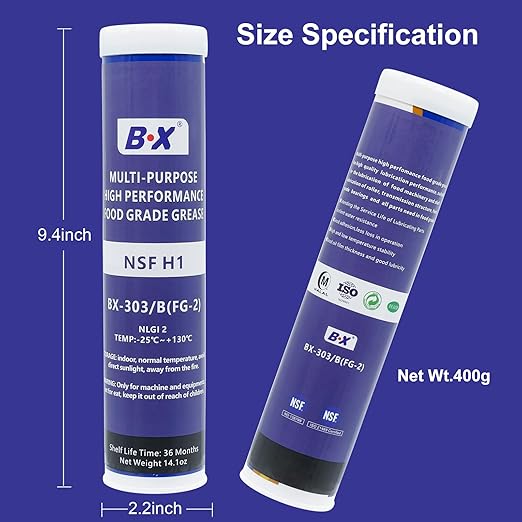 Multi-Purpose Food Grade Grease Tube for Plant Machineries - White Lithium Grease Lubricant for Processing Equipment