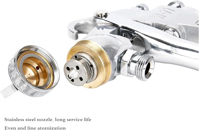 Professional Siphon Spray Gun with 1000cc Cup, 3.0mm Nozzle, for Furniture Automobile Repair