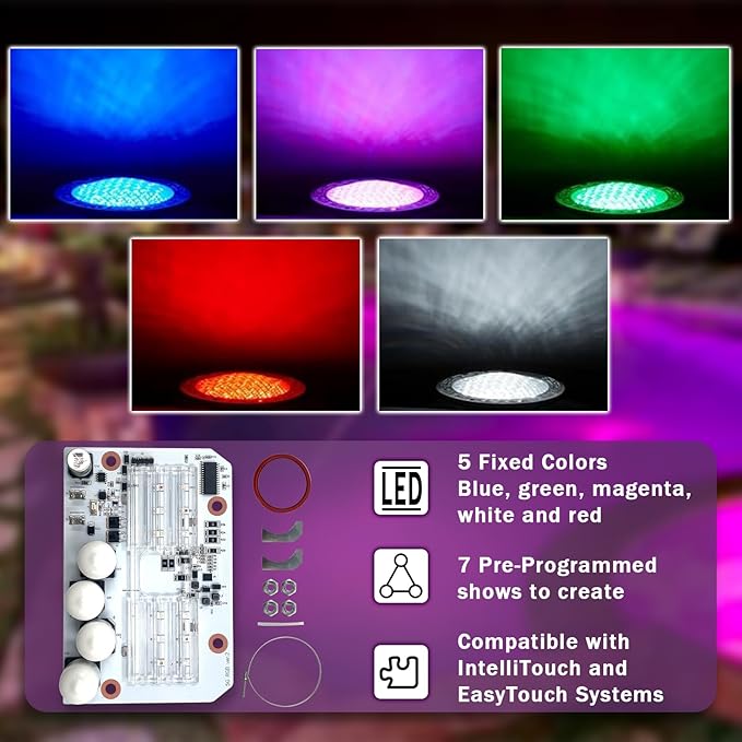 619818Z Led Light Engine Board Compatible w/IntelliBrite 5G Color LED Pool Light 2nd Generation 2009-Current 601000 601001 601002 601003 601004 601010 601011 601012 601013 Circuit Board PCBA
