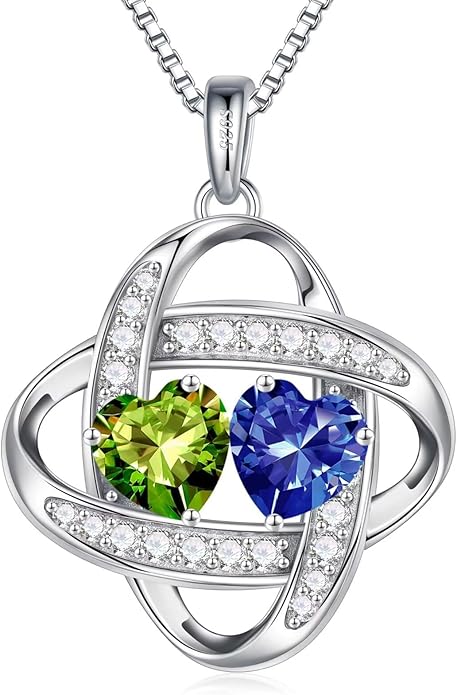 Iefil Christmas Gifts for Women - 925 Sterling Silver Love Knot Necklace, Anniversary Birthday Jewelry Gifts for Wife Girlfriend Mom