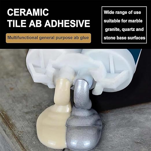 Tile Repair Kit - 50ml Marble and Granite Repair Kit | Ceramic and Granite Crack Filler with Strong Adhesion | Tile Hole for Shower, Wall, Floor, & Countertop