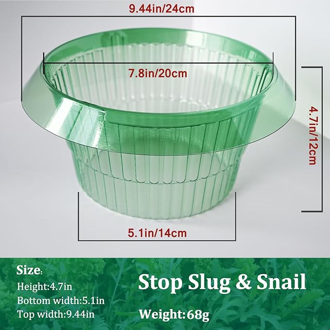 Fshow Slug & Snail Collars,30pcs Snail Garden Cloches,Snail Collar Protects Plants to Get Better.