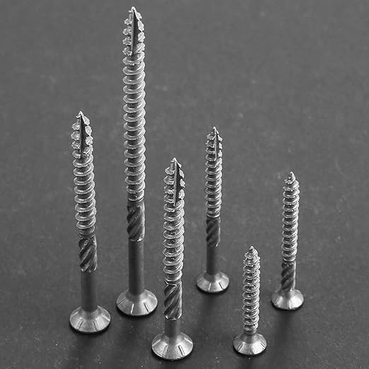 #10 * 4" 304 Stainless Steel Deck Screws, (115pcs) 2 lbs.Exterior Wood Screws, Rust Resistant epoxy Coated, Bronze, T25 Star Bit