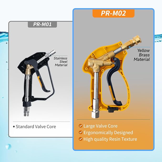 Foam Cannon for Pressure Washer with Gun, Heavy Duty Brass Swivel with 1/4” Quick Connector 5650 PSI Soap Lance Blaster for Car Washing 6-in-1 Nozzle Tips kit 1 Liter Vehicle Cleaning Tool