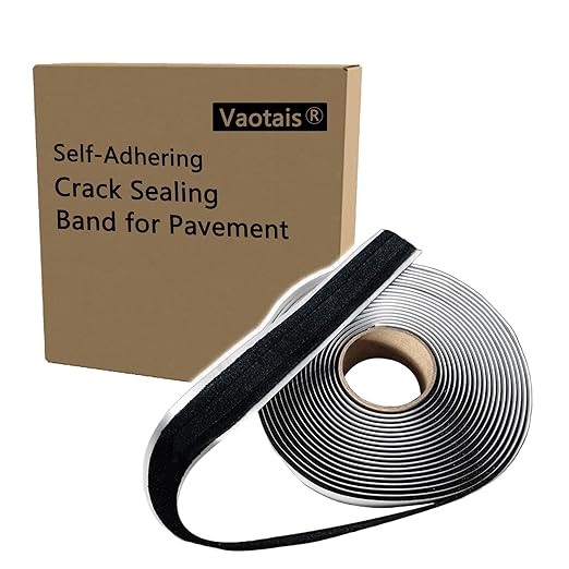 Innovative Upgraded Asphalt Crack Sealer and Joint Repair Tape - Handles Temp Extremes, Efficient Road Repair, Improved Version, Torch Not Required (2.0in * 50ft)