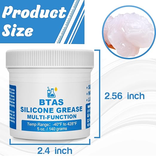 Plumber Faucet Pool Silicone Grease,O Ring Filter Rubber Gasket Lubricant Food Grade 5 oz