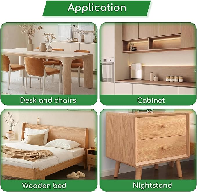 Wood Furniture Repair Kit, 24 Colors Wood Touch up Filler, Repair Scratch, Cracks, Stains, Discoloration for Wood Furniture - Cloth -Textured Series