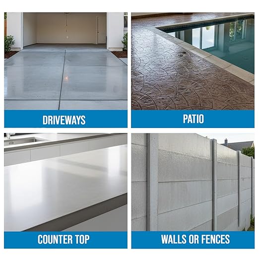 Rainguard Water Sealers Concrete Sealer, Penetrating Protection Against Water and Salt Damage, for All Concrete Surfaces, Silane/Siloxane Waterproofer, Natural Finish, Makes 2 Gallons