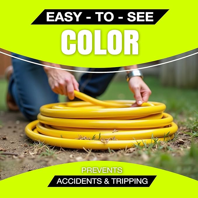 6ft Outdoor/Indoor Extension Cord 10/3 Gauge Ultra Heavy Duty 3 Prong SJTW, Waterproof, Flexible Cold-Resistant Long Power Cord,15A 125V 1875W, Yellow by LifeSupplyUSA