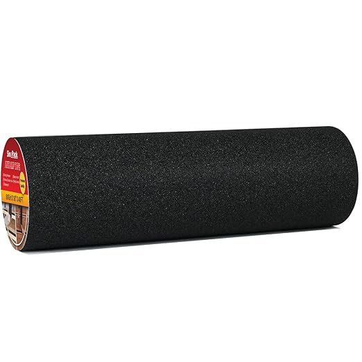 Heavy-Duty Anti-Slip Tape 18" x 40 FT, Industrial Safety Grip Tape for Ramp, Warehouse, Workshop, Garage Floor, Stair Treads - Black Abrasive Non-Slip Roll for Indoor & Outdoor