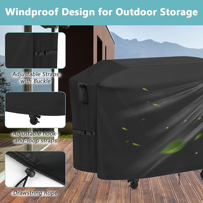 Grill Cover for Nexgrill Daytona 720-1116 4-Burner Propane Gas Griddle, Waterproof Outdoor BBQ Griddle Cover