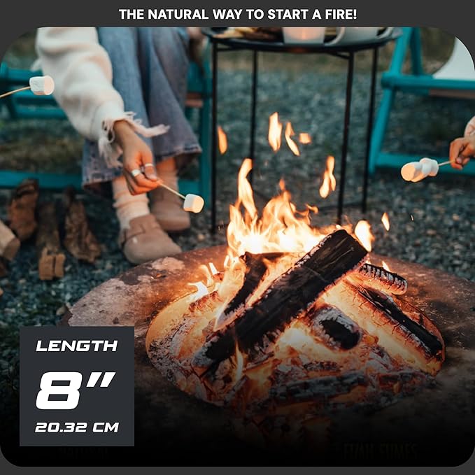 Sun Joe 25-Pound Fatwood Fire Starter Sticks, All-Natural Pine Kindling for Fireplace, Wood Stove, Pit and Grill, Made for Indoor or Outdoor Use
