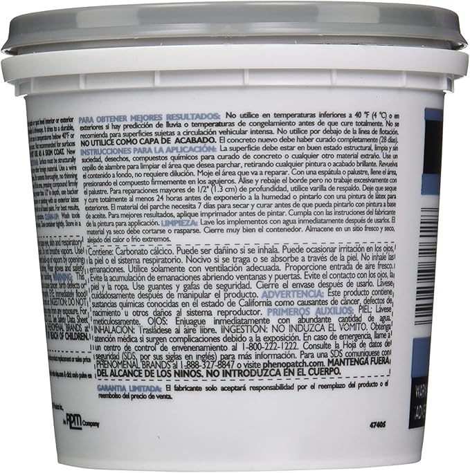 Pre-Mixed Concrete Patch,2 PACK