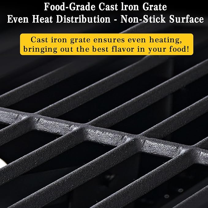 Built-in Barbecue Grills, Large Charcoal BBQ Grills with Liftable Tray, Insulated Hood & Temp Gauge, Black Stainless Steel Charcoal BBQ Barrel Grill for Outdoor Kitchen Camping Park Style